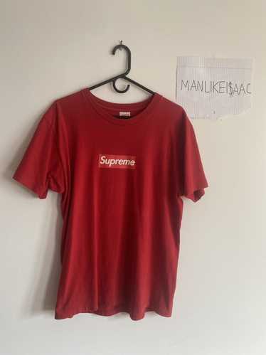 LOUIS VUITTON x SUPREME BOX LOGO HOODIE RED SS17 - JofemarShops