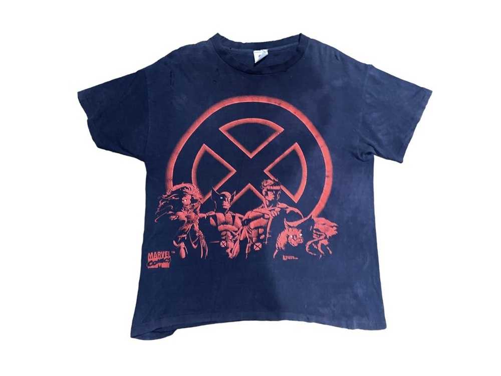 Vintage Vintage X-men shirt signal navy rare comi… - image 2