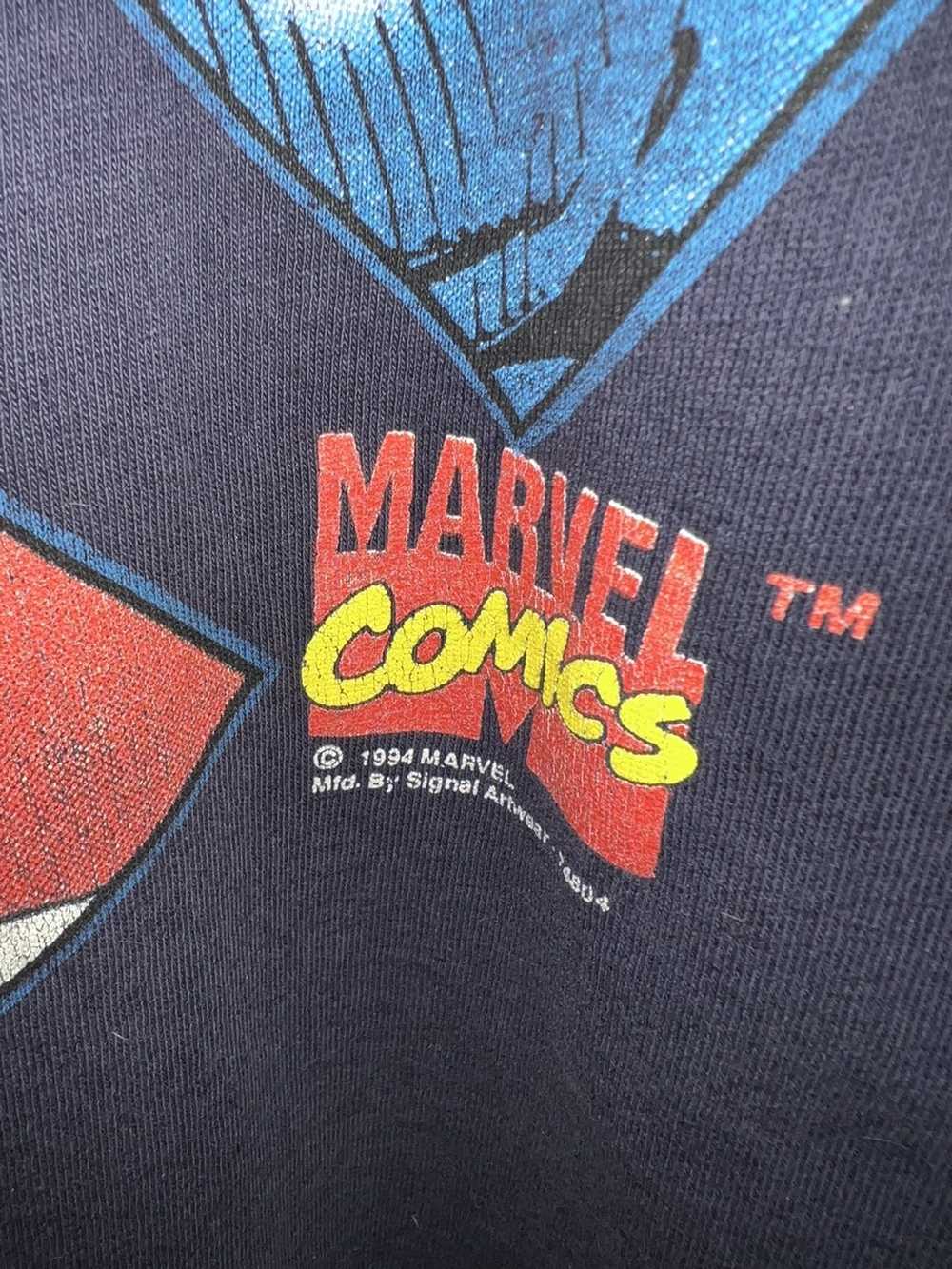 Vintage Vintage X-men shirt signal navy rare comi… - image 3