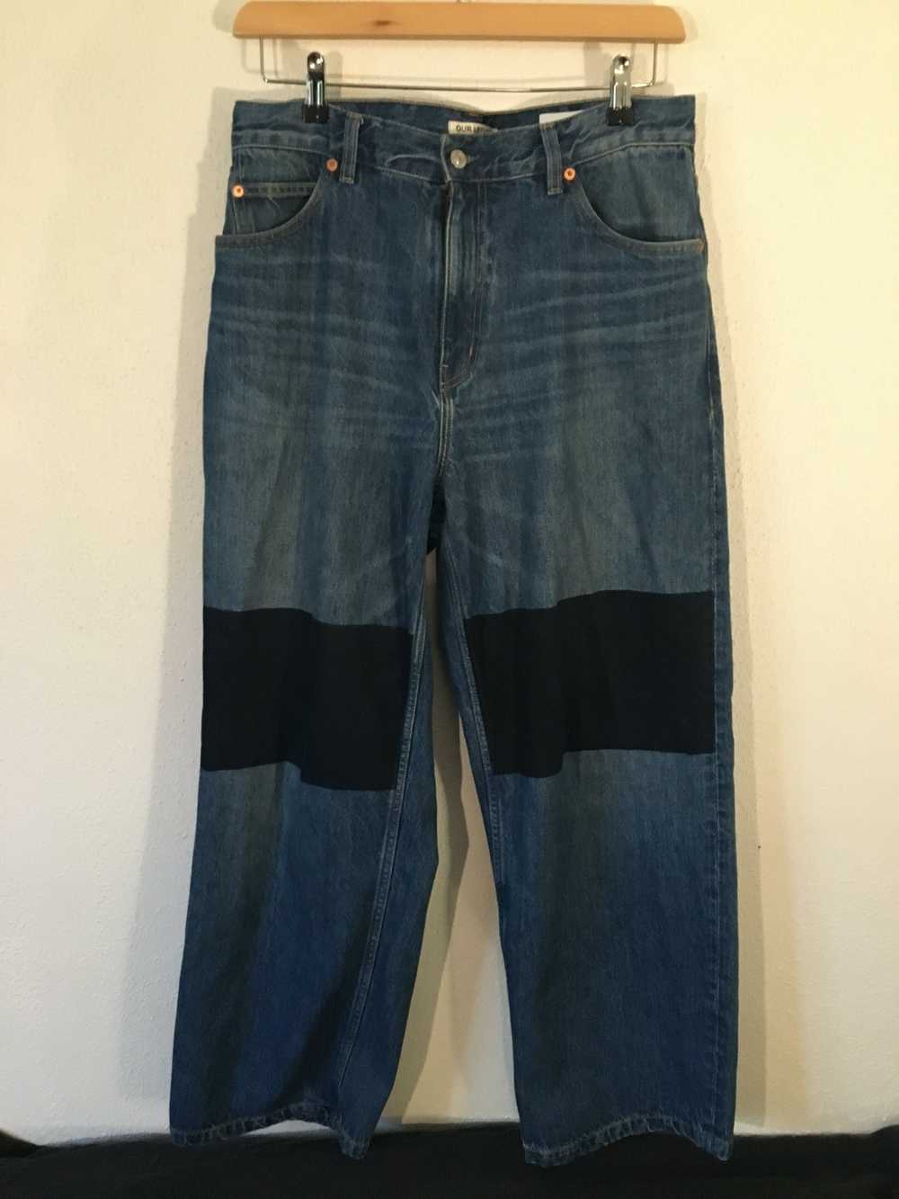 Our Legacy Our Legacy 3rd Cut Knee Coated Denim - image 1