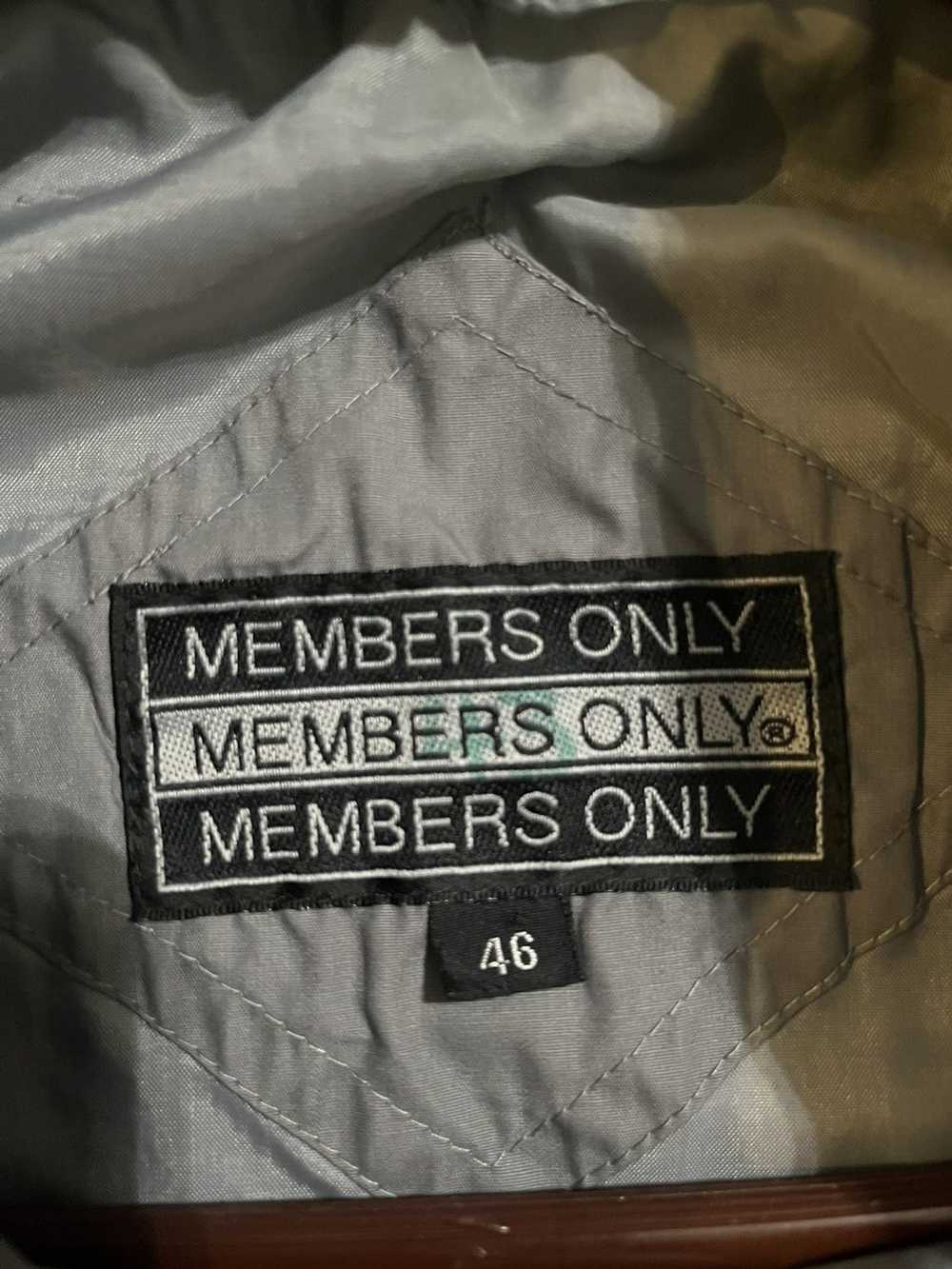 Members Only × Vintage 80’s Vintage Grey Member’s… - image 4