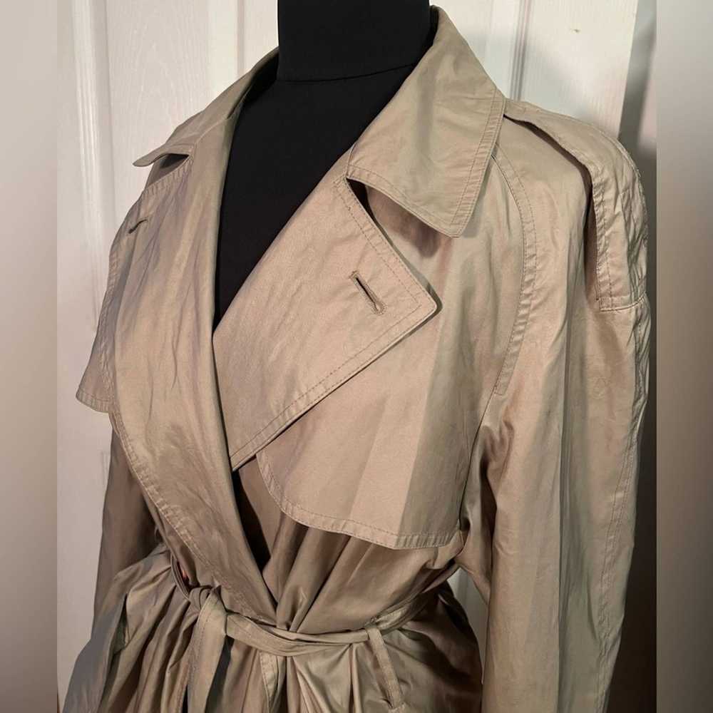 Sanyo Sanyo Khaki Tan Belted Knee Length Raincoat… - image 6