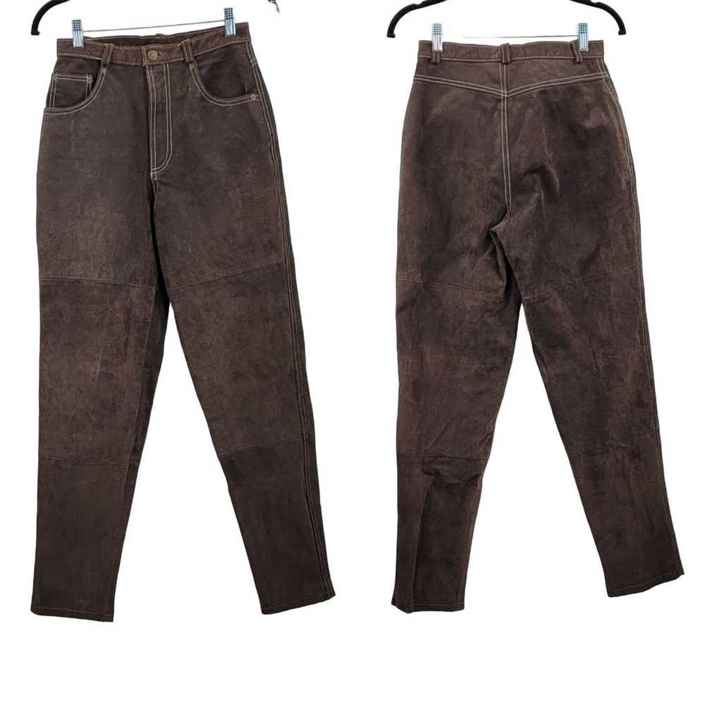 Vintage Vintage 80's Forenza Pants Leather Rodeo … - image 1