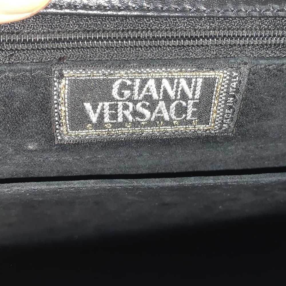 Gianni Versace vintage GIANNI VERSACE black calfs… - image 8