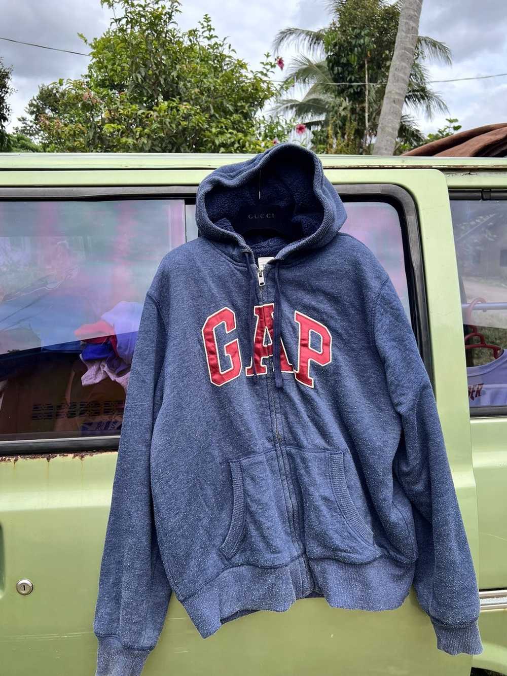Gap × Streetwear Gap Sherpa Hoodie Zipper - image 2