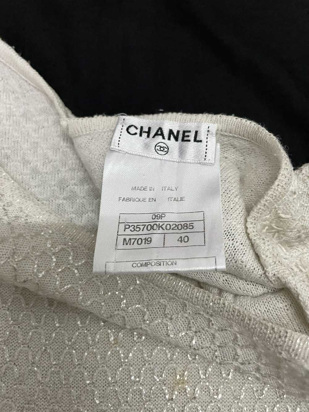 Chanel × Vintage CHANEL Beige Cotton Linen Blend … - image 4