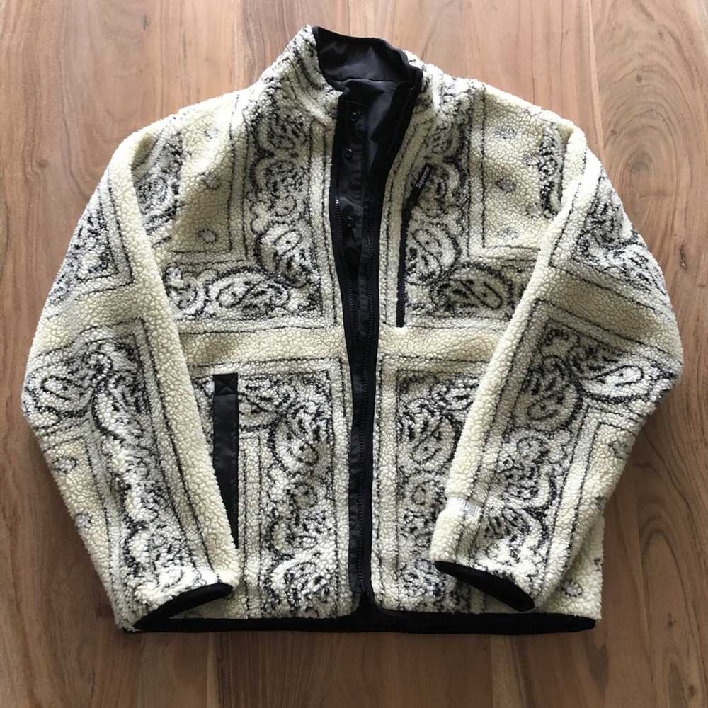 Supreme Supreme Reversible Bandana Fleece Jacket - image 1