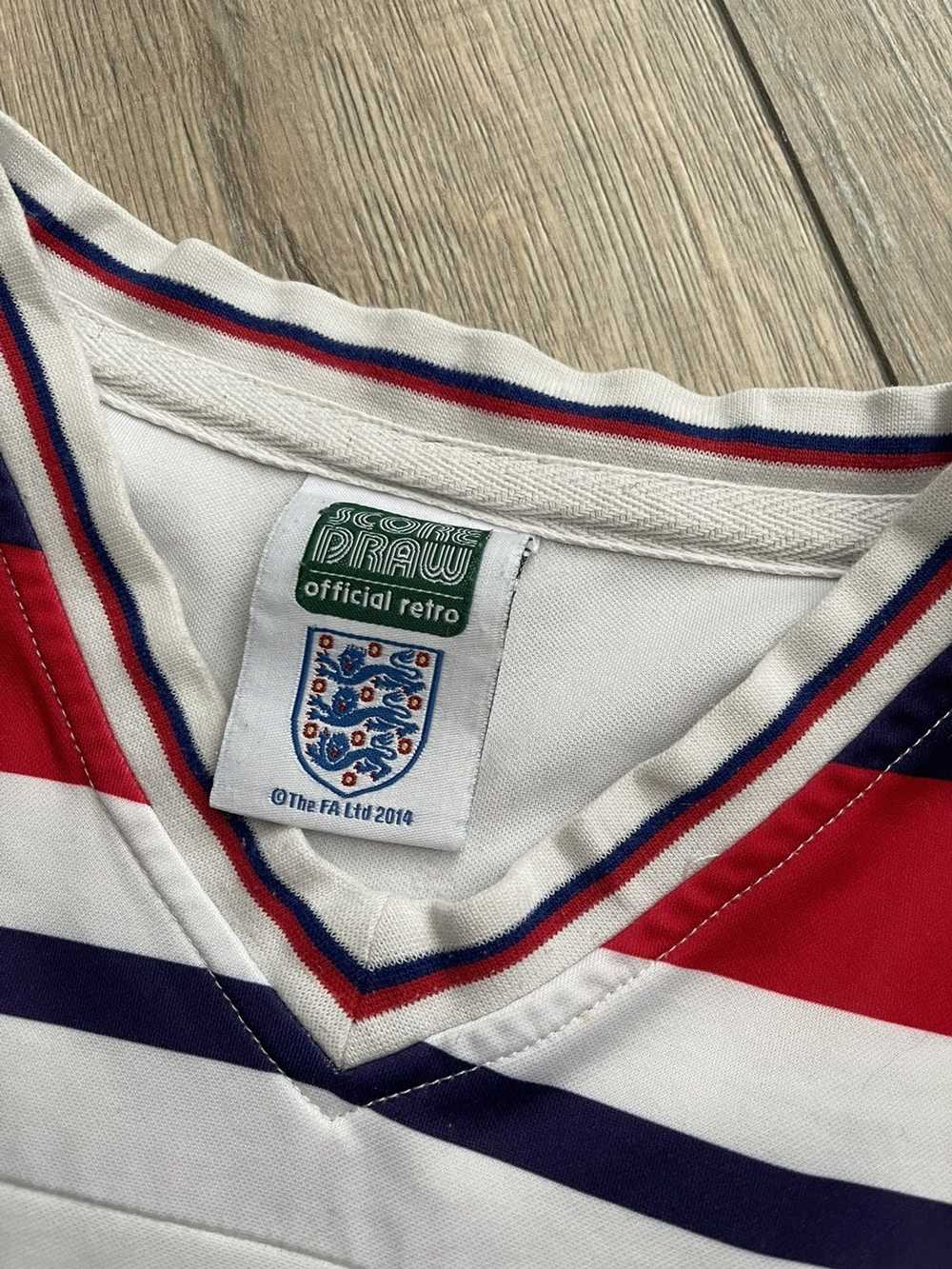 Soccer Jersey × Vintage Score Draw England White … - image 2
