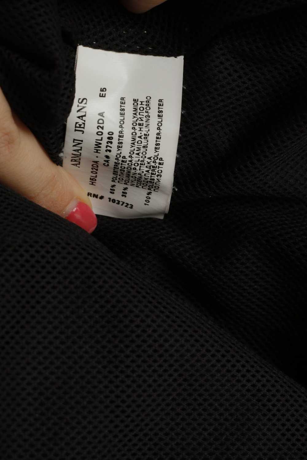Armani Armani Jeans Women 6 S Jacket Black Zip Up… - image 5