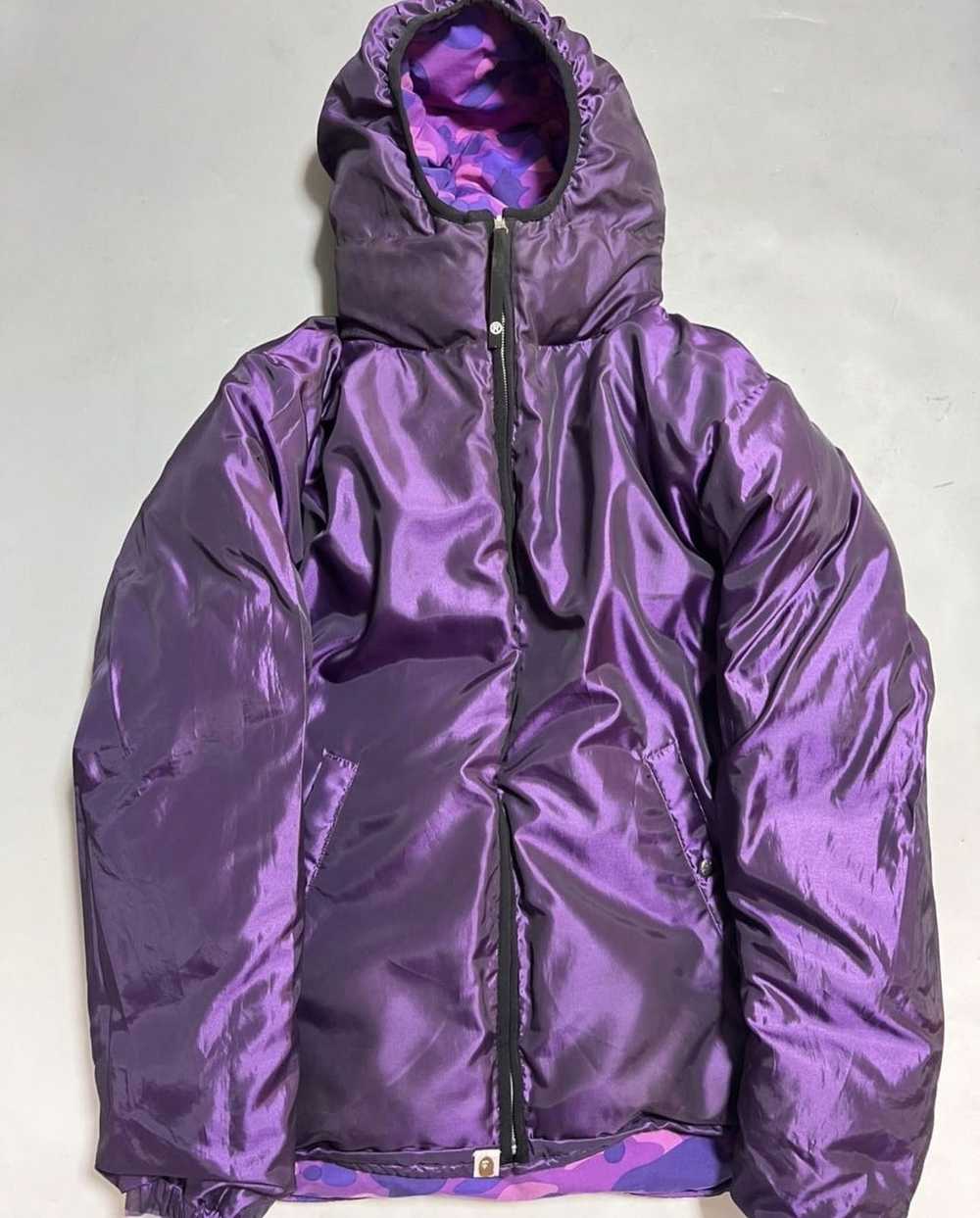 Bape Bape purple down jacket xl - image 5