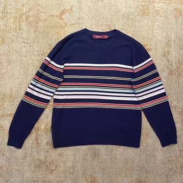 Sies Marjan Striped Cashmere Blend Sweater in Blue