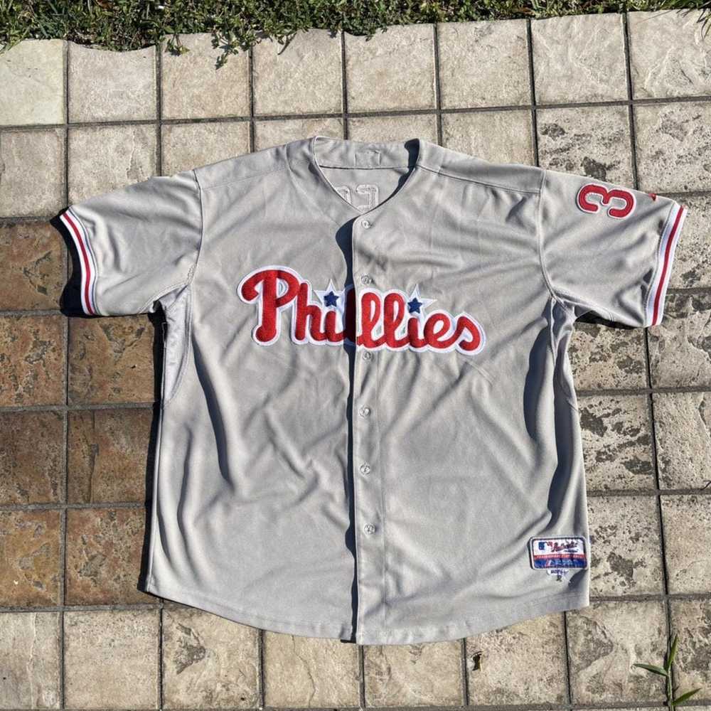 00's Cliff Lee Philadelphia Phillies Majestic MLB Jersey Size