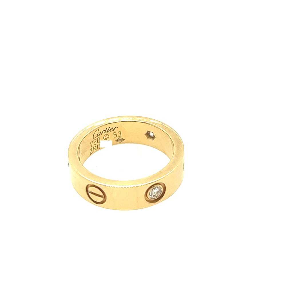 Cartier Love yellow gold ring - image 5