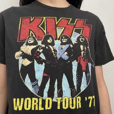 Band Tees × Kiss × Tour Tee Kiss World Tour 1977 … - image 1