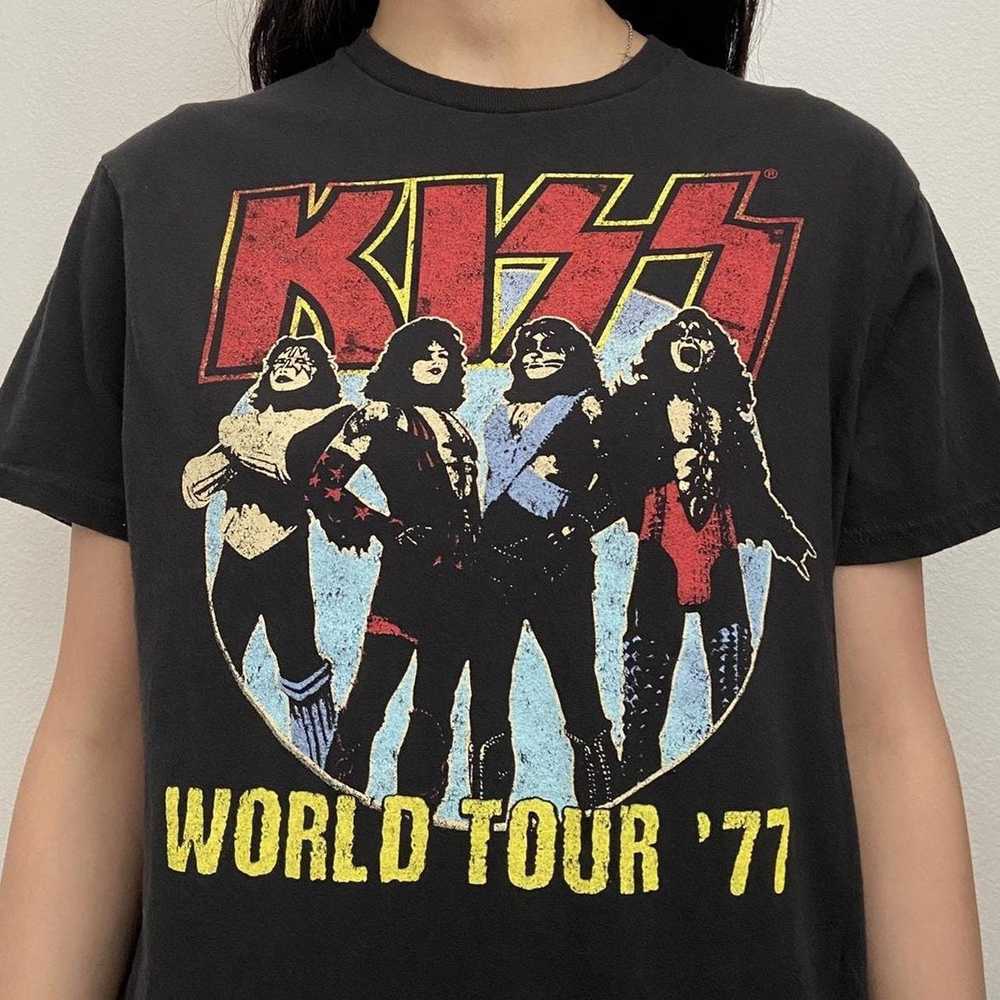 Band Tees × Kiss × Tour Tee Kiss World Tour 1977 … - image 3