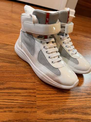 Prada Sneakers Wheel Cassetta Bianco