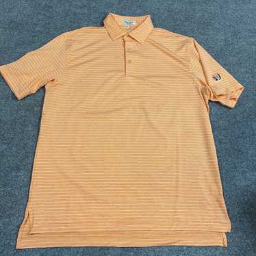 Peter Millar Peter Millar Mens Polo Shirt L Orang… - image 1