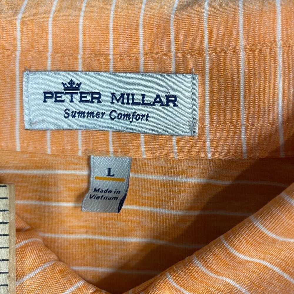 Peter Millar Peter Millar Mens Polo Shirt L Orang… - image 6