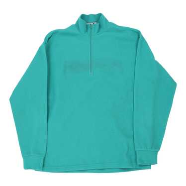 Vintage Fila 1/4 Zip - XL Green Cotton - image 1