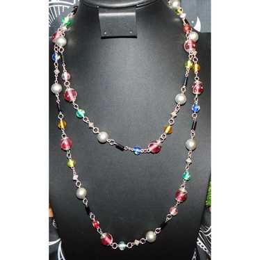 Other Rainbow Glass Beaded Necklace