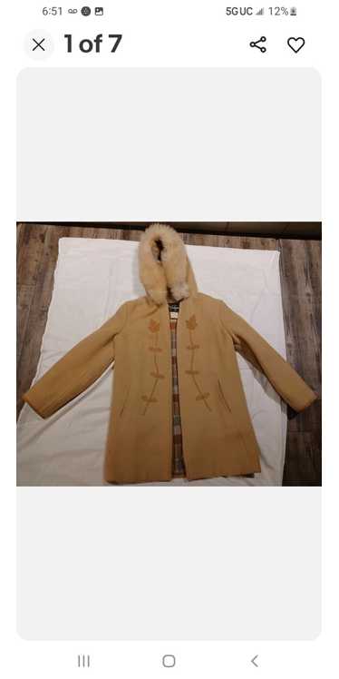 Sub Zero Vintage womens Wool Parka XL brown Real F