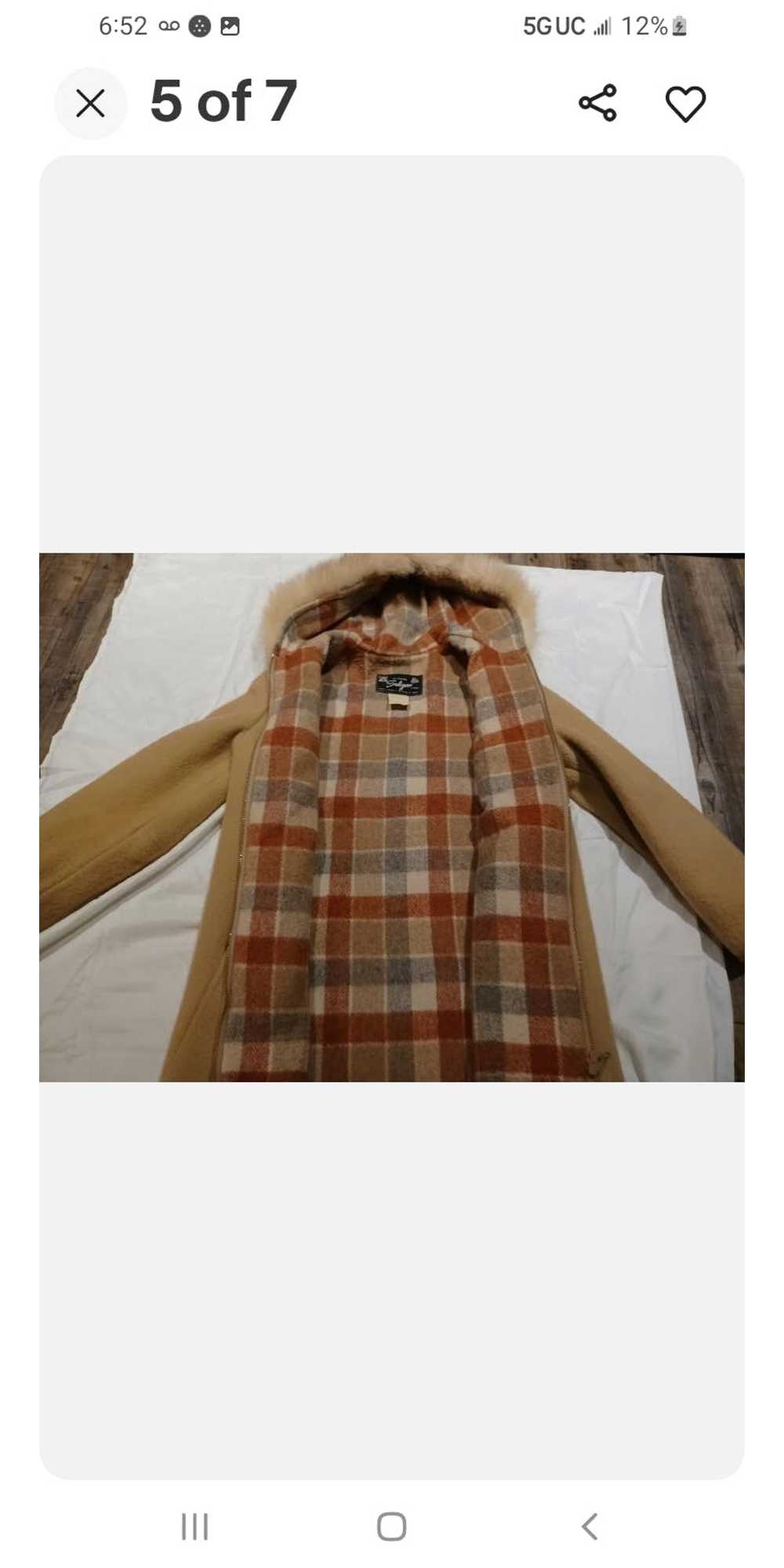 Sub Zero Vintage womens Wool Parka XL brown Real … - image 4