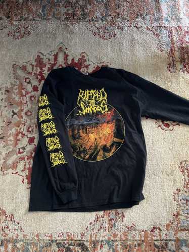 Band Tees Ripped to shreds long sleeve print