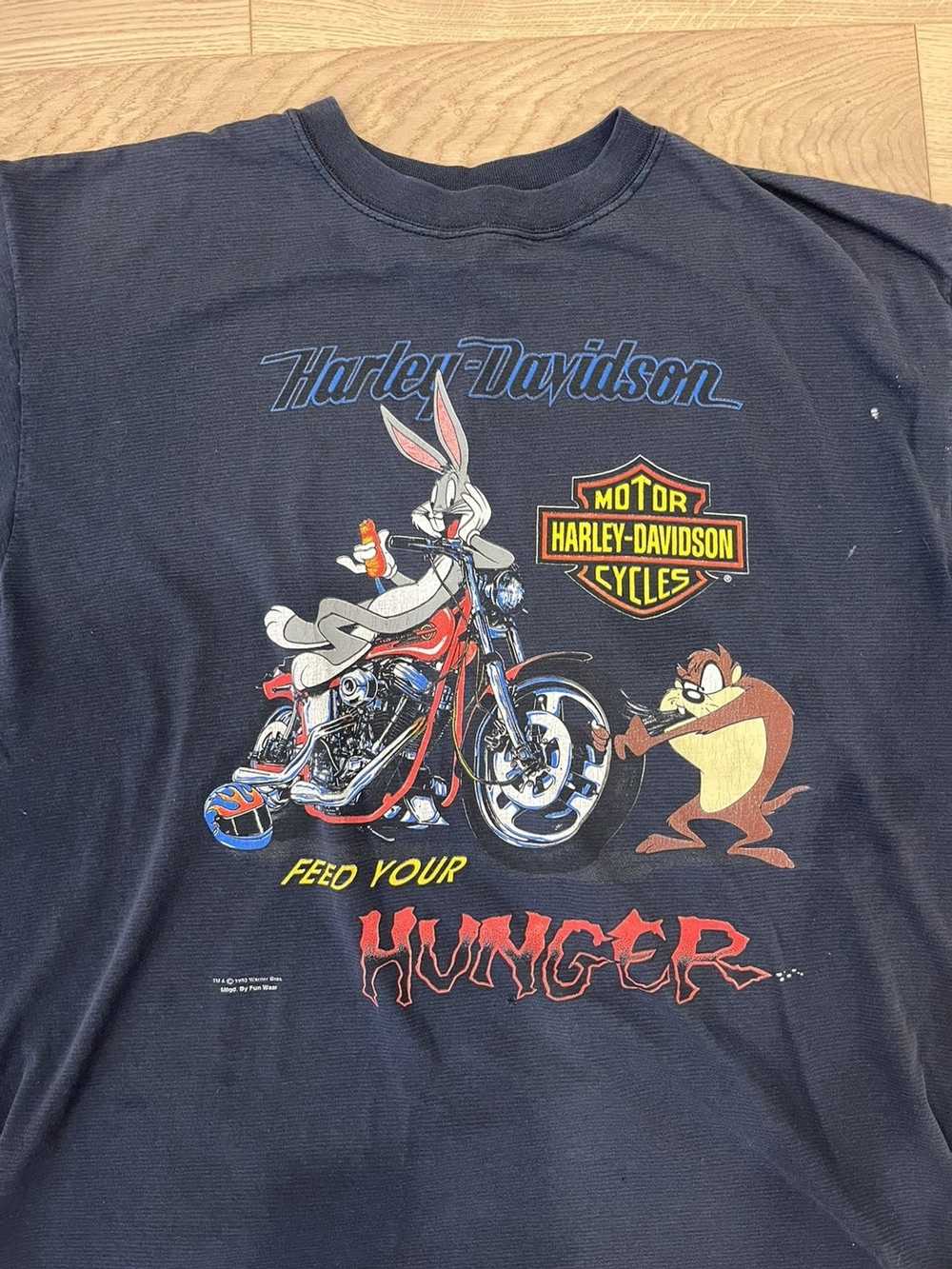 Harley Davidson × Vintage 1993 Warner Bros Single Sti… - Gem