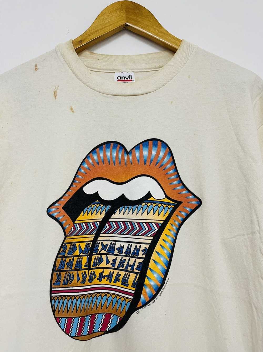 Band Tees × Vintage Vintage 90s The Rolling Stone… - image 5