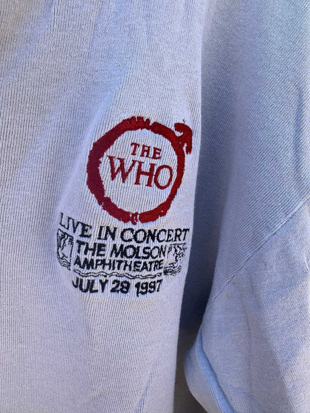 The Who Live in Concert Henley Roadie 7-28-97 Tee - image 2