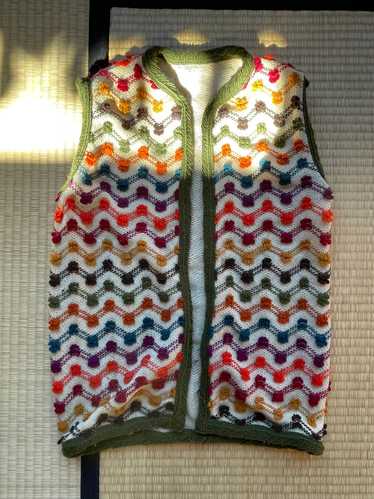 No brand Hand knit 70s vest (M)