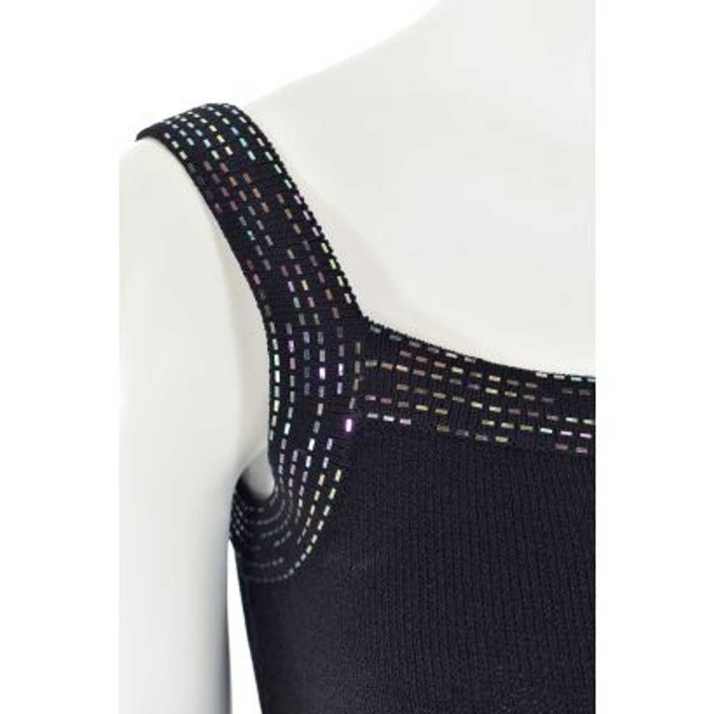 St. John Evening Sparkly Camisole in Black w/ Pai… - image 3