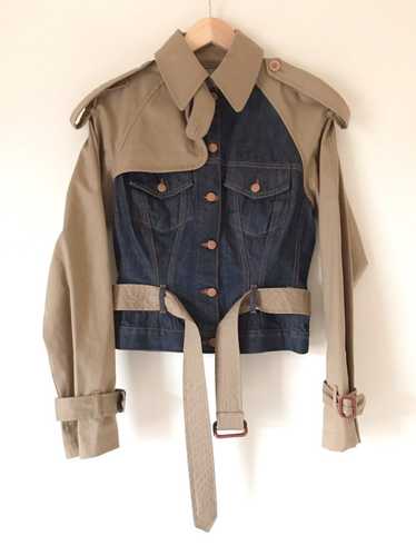 Jean Paul Gaultier Rare Hybrid Denim Trench Jacket - image 1