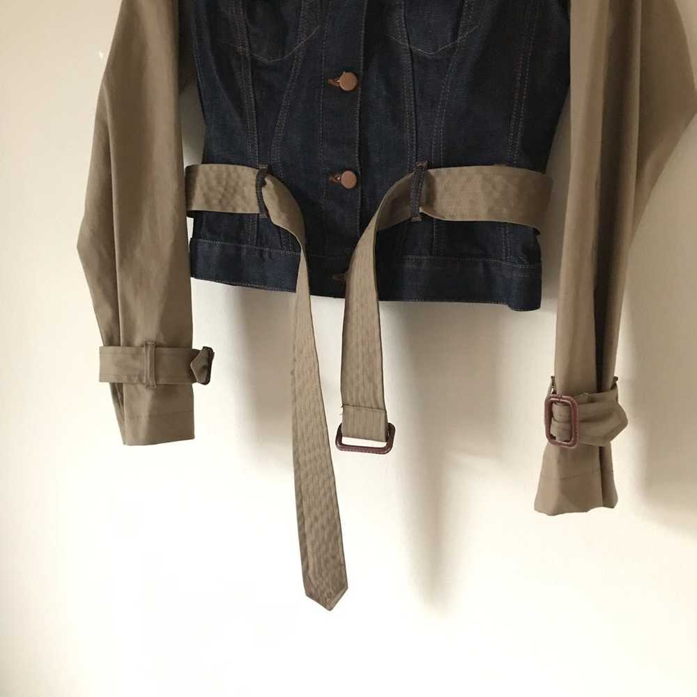 Jean Paul Gaultier Rare Hybrid Denim Trench Jacket - image 3