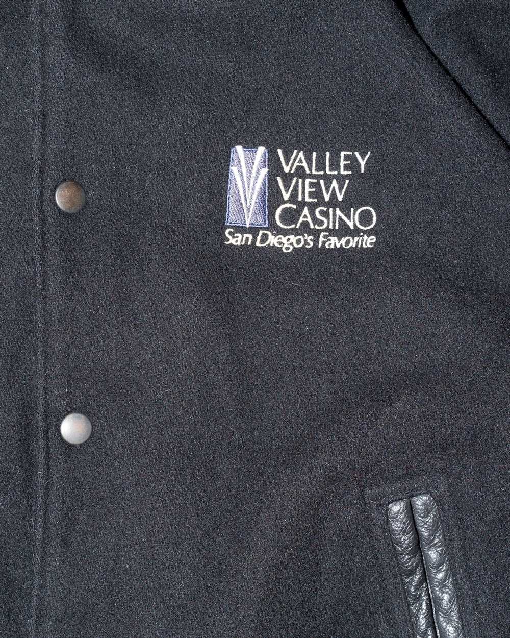 Vintage Casino Leather Varsity Jacket - image 2