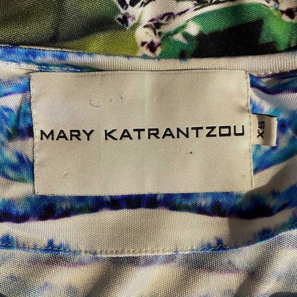Mary Katrantzou Mary Katrantzou Green/Blue Silk L… - image 5