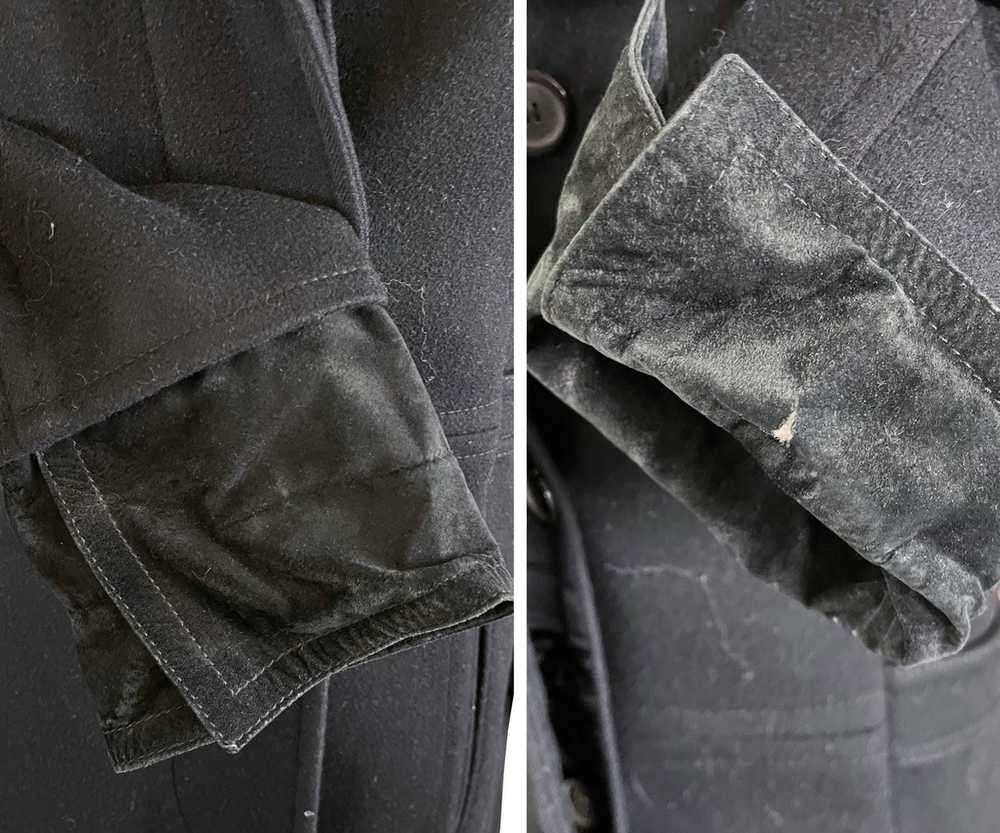 Gucci Gucci Black Wool Cashmere Leather Cuff Long… - image 2