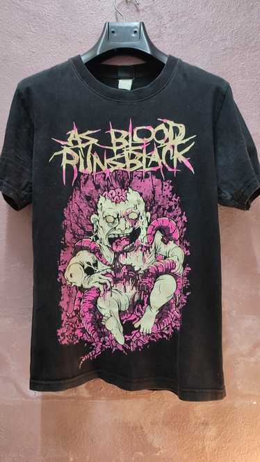 Band Tees × Vintage AS BLOOD RUNS BLACK BAND TEE