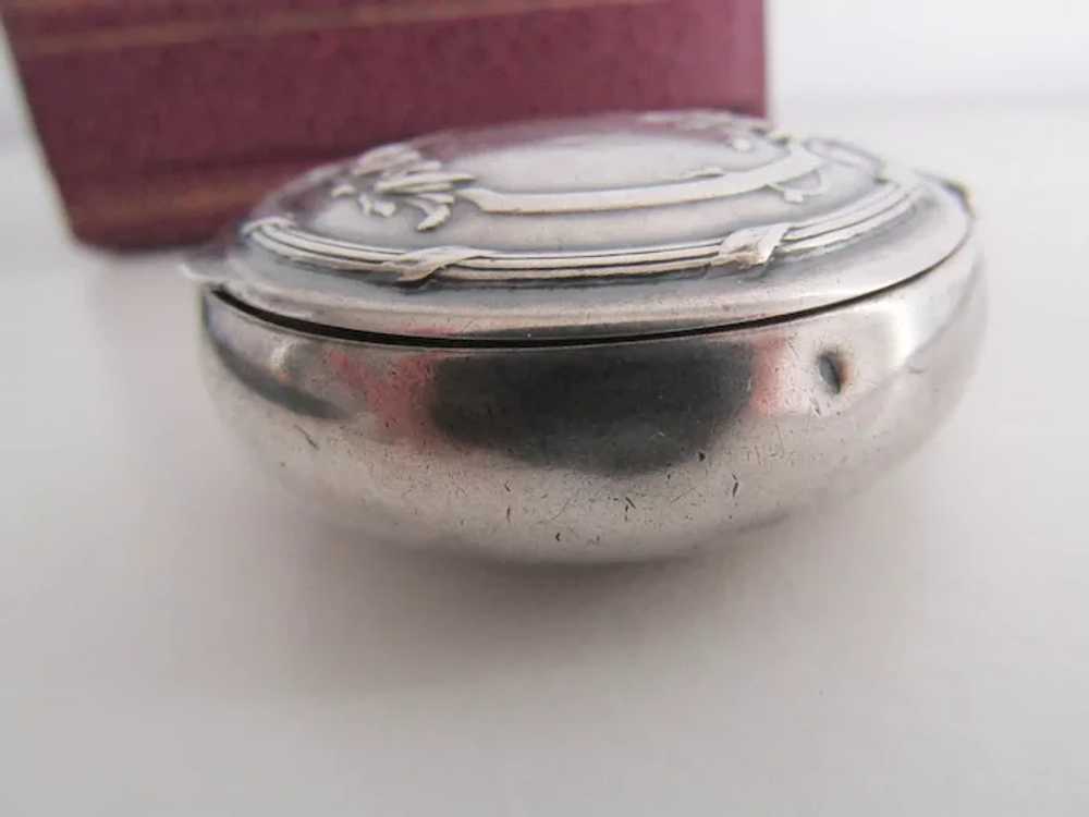Art Nouveau Silver Powder Box Pendant, Antique Ju… - image 11