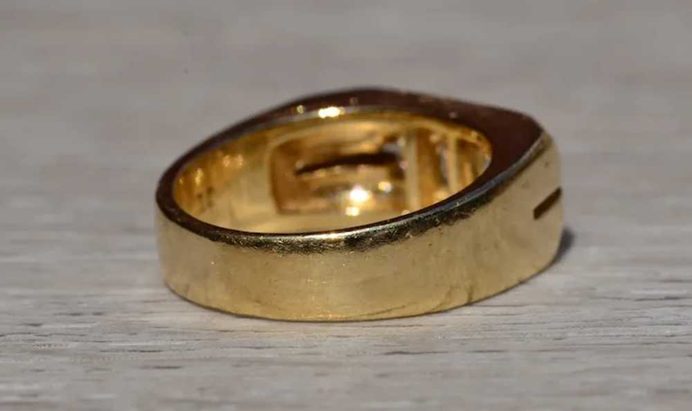 Men's 14K Yellow Gold Diamond Engagement Ring - image 4