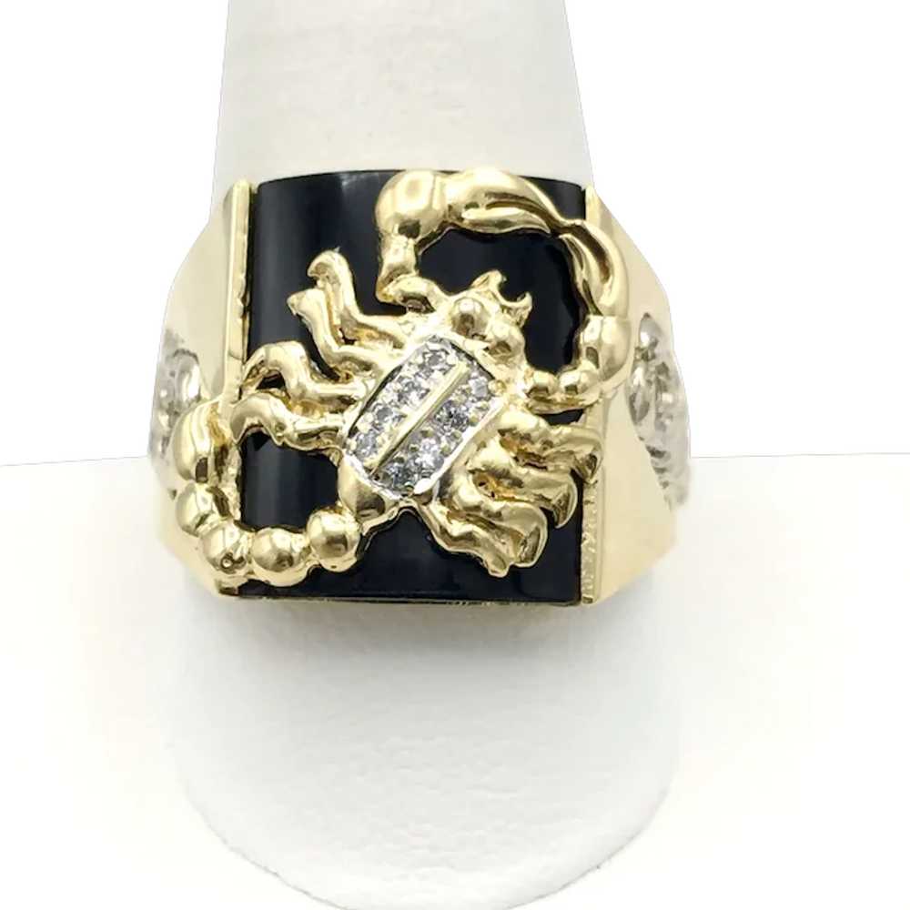 18K Men's Scorpion Ring - image 1