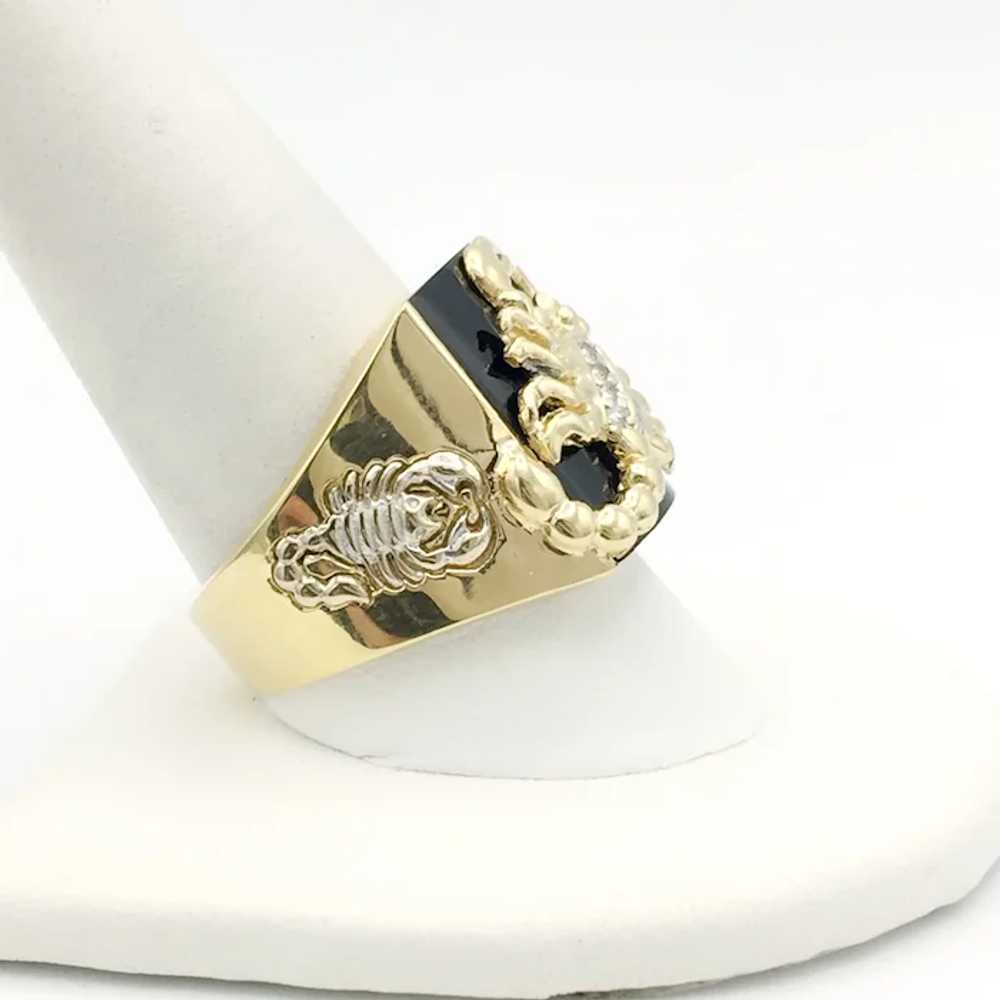 18K Men's Scorpion Ring - image 3