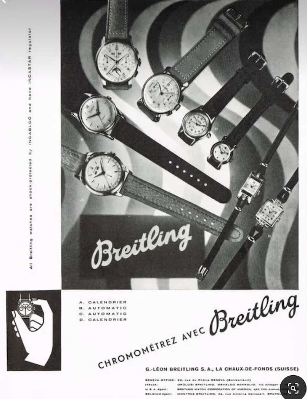 1949 Classic Breitling  Swiss Dress Watch - image 11