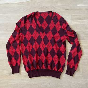 Alexander McQueen Burgundy Checkered Alexander McQ