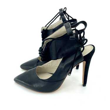 Other ALEPEL Chaine Pumps Black Leather & Suede L… - image 1