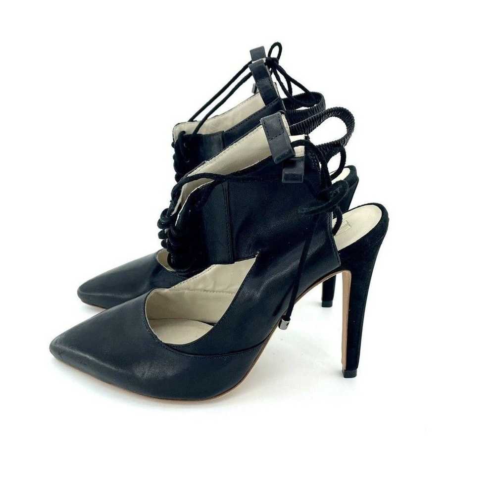 Other ALEPEL Chaine Pumps Black Leather & Suede L… - image 2