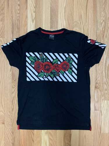 Streetwear Embroidered Rose T Shirt - image 1