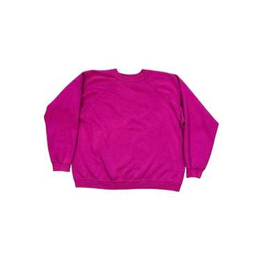 Hanes × Vintage 80s Hanes Sport Magenta Sweatshirt - image 1