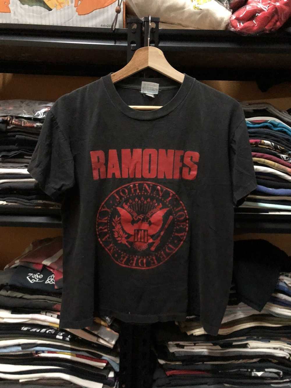 Band Tees × Vintage Rare!! Vintage 90s Ramones Ma… - image 1