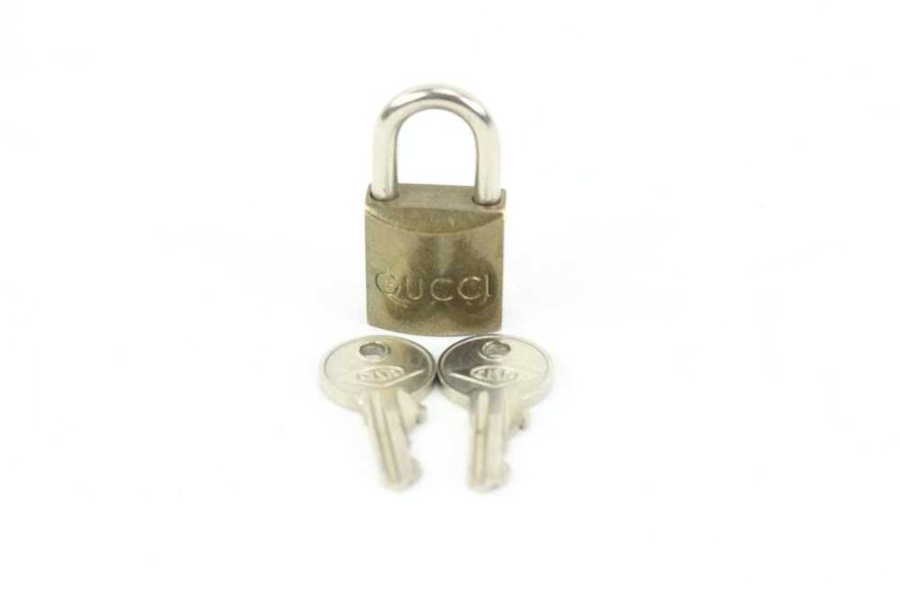 Gucci Gucci Brace G Logo Set Cadena Bag Charm Pad… - image 9